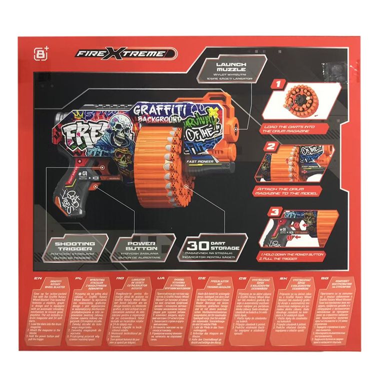 Fire Xtreme, Graffiti Rotary Wheel Blaster, wyrzutnia strzałek