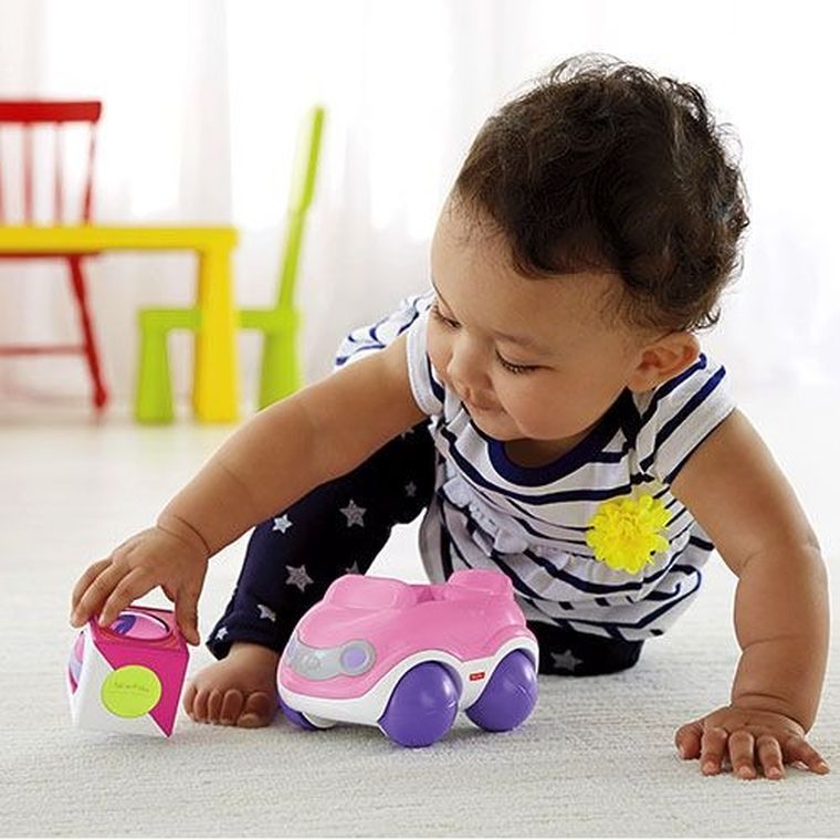 Fisher-Price, Auto, Ruchome klocki, zabawka niemowlęca