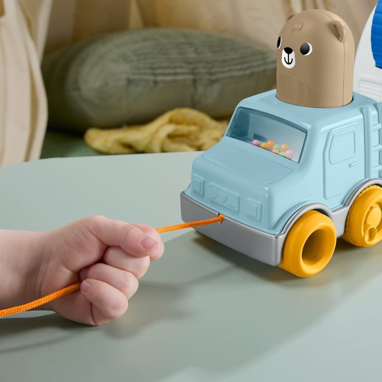 Fisher-Price, Leśni Przyjaciele, Kamper do ciągnięcia, zabawka niemowlęca