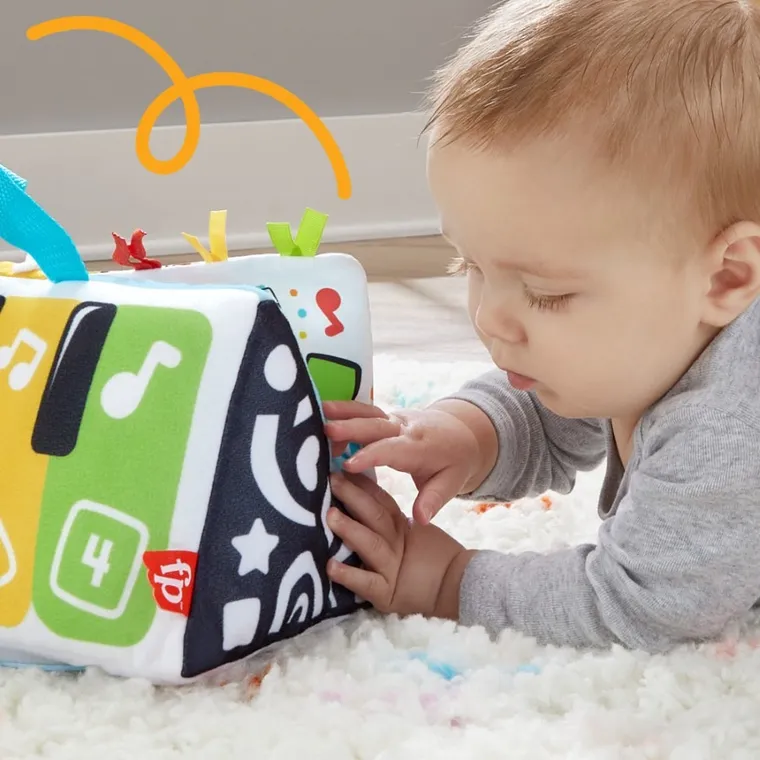 Fisher-Price, Miękkie pianinko „Baw się i kop”, zabawka niemowlęca