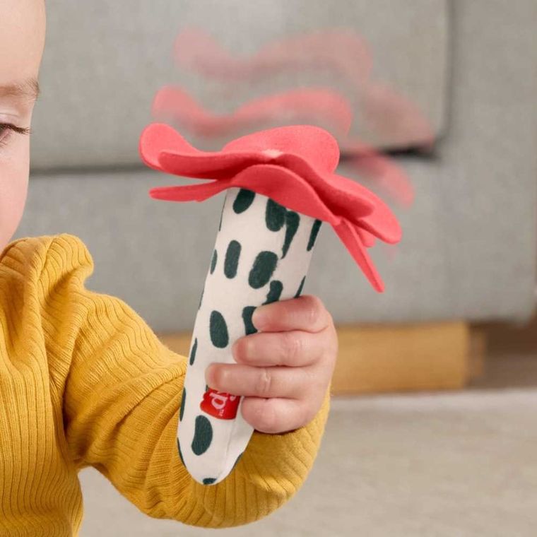 Fisher-Price, Planet Friends, Pracowita pszczółka i kwiatek grzechotka, zabawka sensoryczna