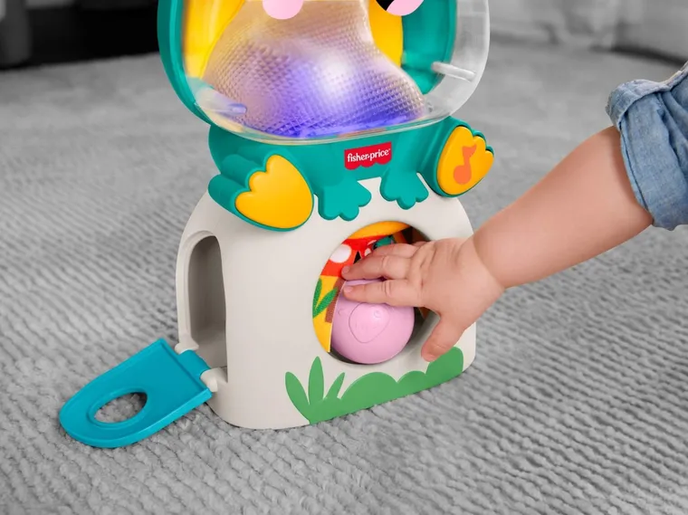 Fisher-Price, Podświetlana muzyczna żabka, zabawka interaktywna z piłeczkami