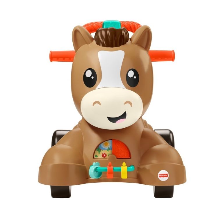 Fisher-Price, Spacerowy kucyk Pchacz-Jeździk, zabawka 3w1