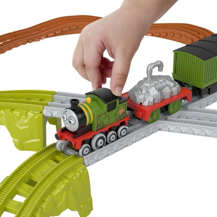 Fisher-Price, Tomek i Przyjaciele, Recyklingowa jazda Węcha, zestaw z lokomotywą "Popchnij i jedź"