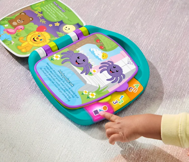 Fisher-Price, Ucz się i śmiej!, Książka z wierszykami, zabawka edukacyjna