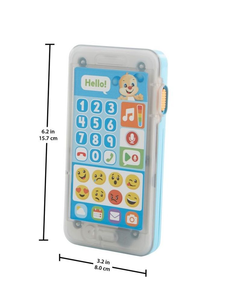 Fisher-Price, Uczący smartfonik Szczeniaczka "Nagraj wiadomość", niemowlęca zabawka interaktywna
