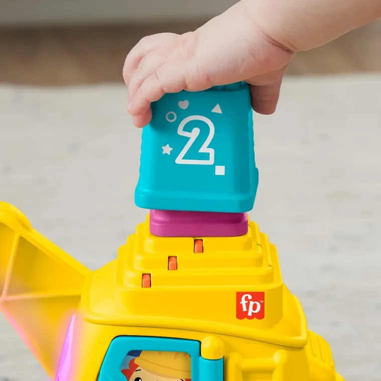 Fisher-Price, Wesoly dźwig "Układaj i licz", zabawka niemowlęca