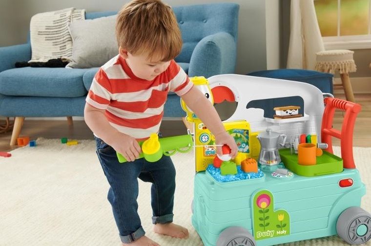 Fisher-Price, Wesoły kamper malucha 3w1, zabawka niemowlęca
