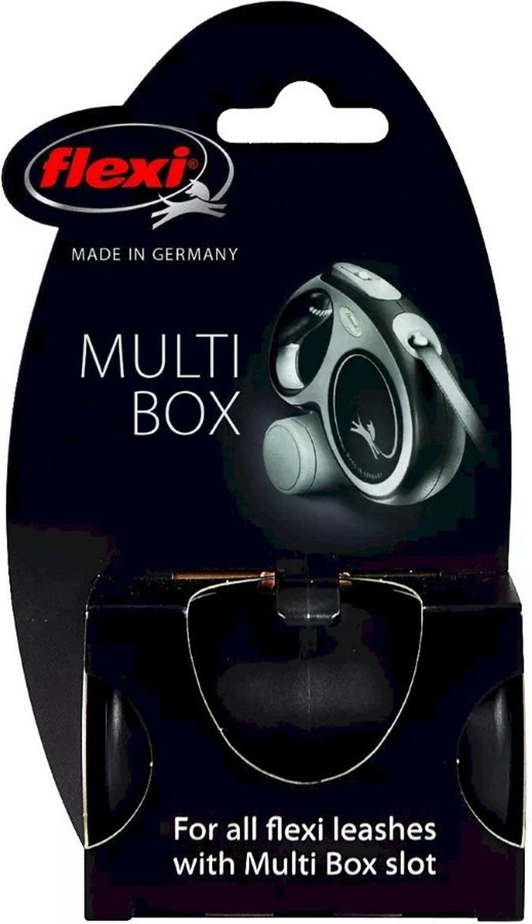 Flexi Multi Box, schowek do smyczy, czarny