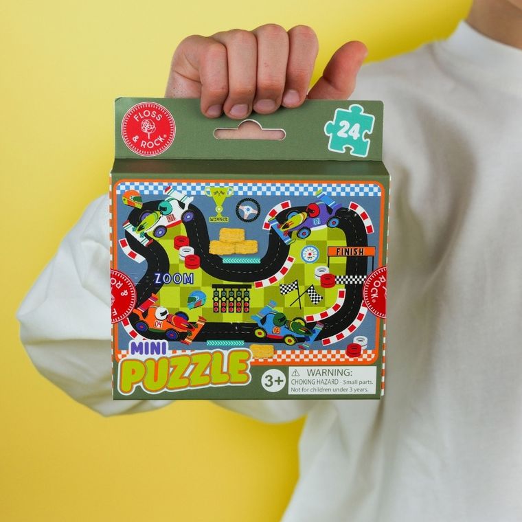 Floss & Rock, Auta, mini puzzle, 24 elementy