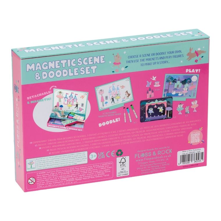 Floss & Rock, Baletnice, magnetyczna układanka i tablica do rysowania
