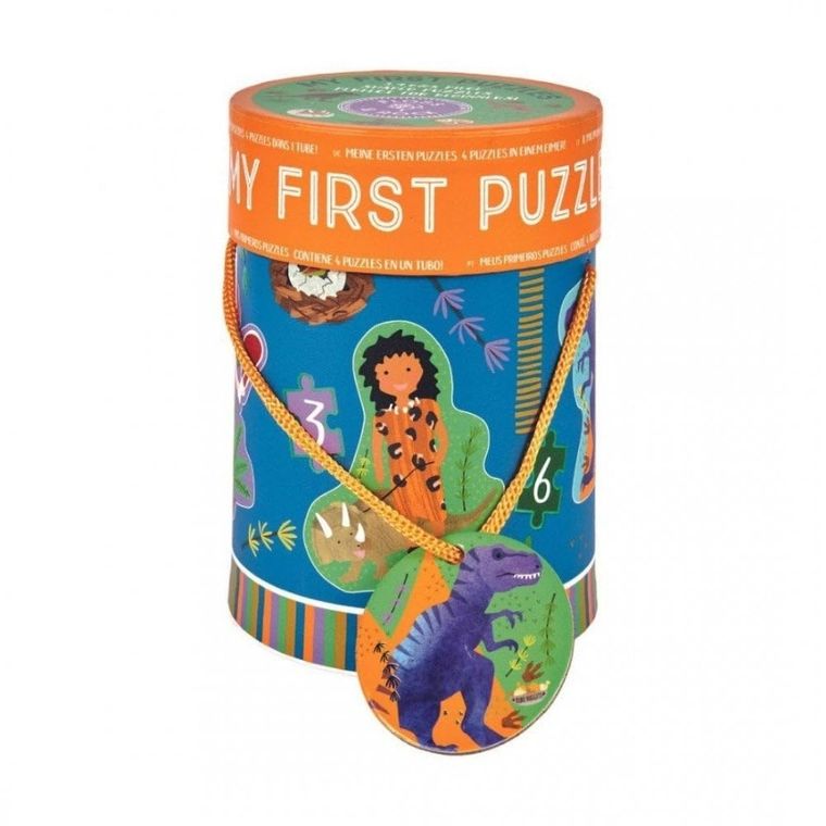 Floss & Rock, Dinozaury, puzzle 4w1