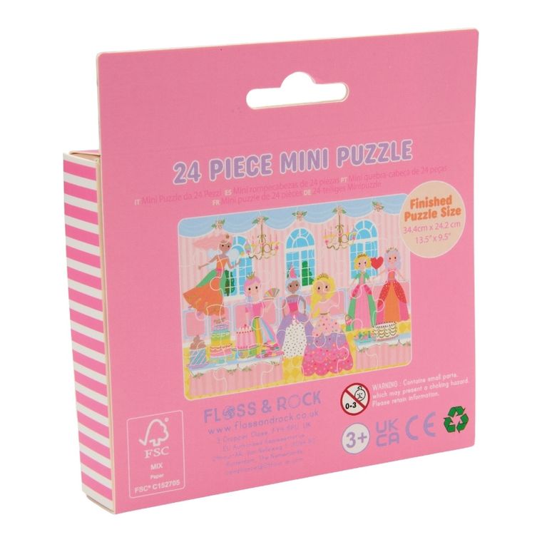 Floss & Rock, Księżniczki, mini puzzle, 24 elementy