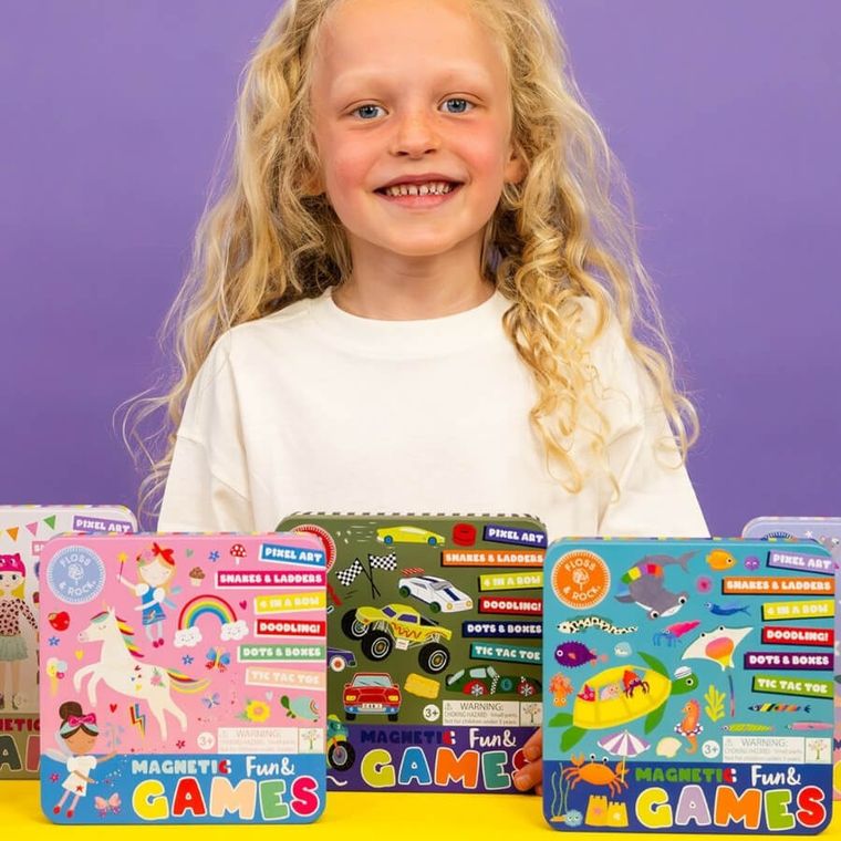 Floss & Rock, Ocean, gry magnetyczne w puszce 6w1