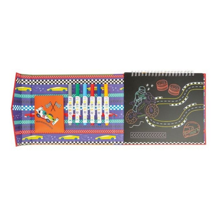 Floss & Rock, Samochody, szkicownik z kredowymi pisakami