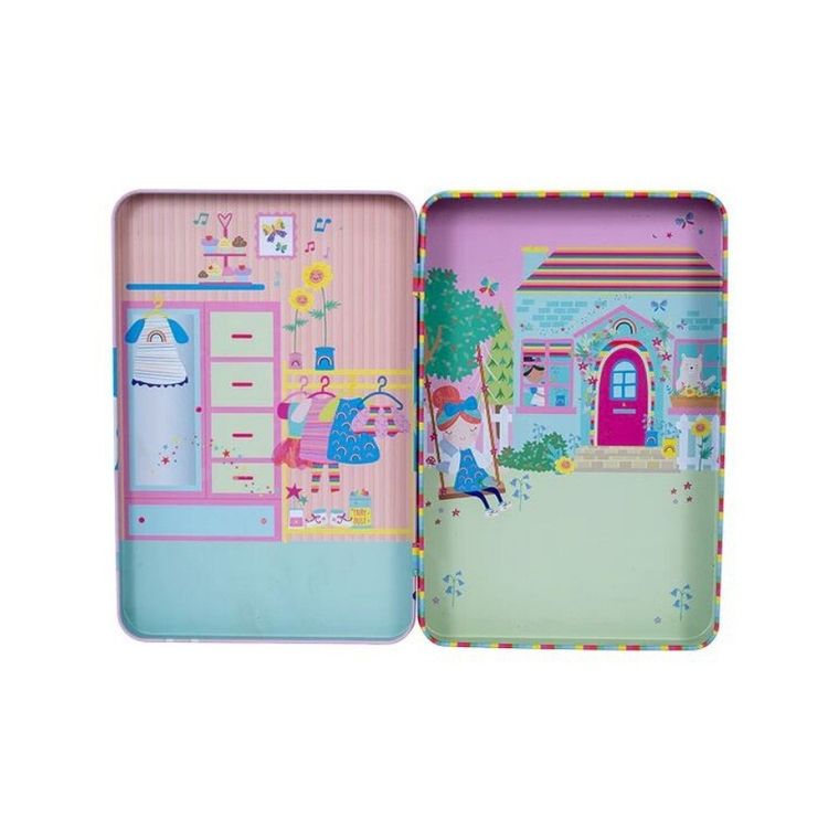 Floss & Rock, Tęczowe wróżki, magnetyczna układanka w pudełku