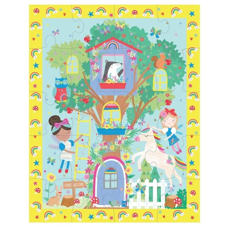 Floss & Rock, Tęczowe Wróżki, zestaw zabaw magnetyczno-plastycznych 4w1