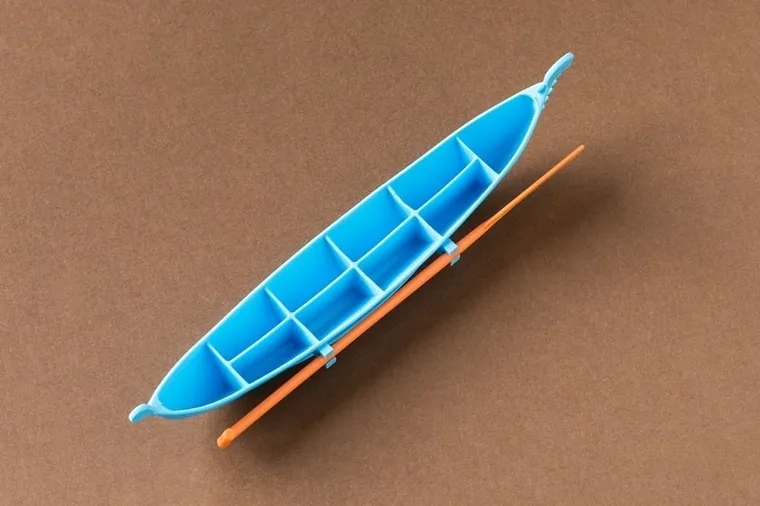 Foremki na lód, gondola, niebieska