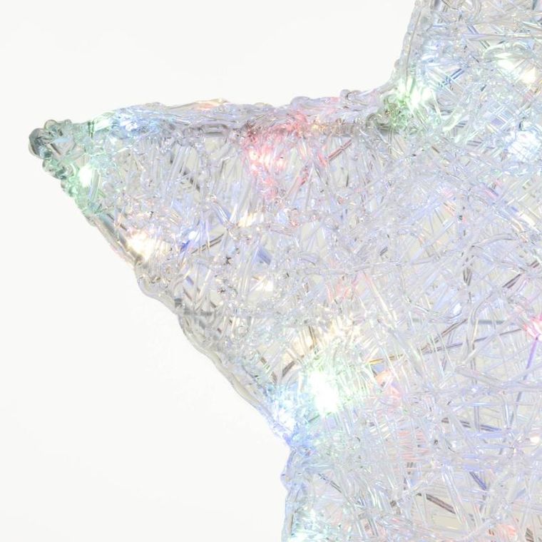 Fééric Lights And Christmas, ozdobna gwiazda z oświetleniem LED, 50 cm