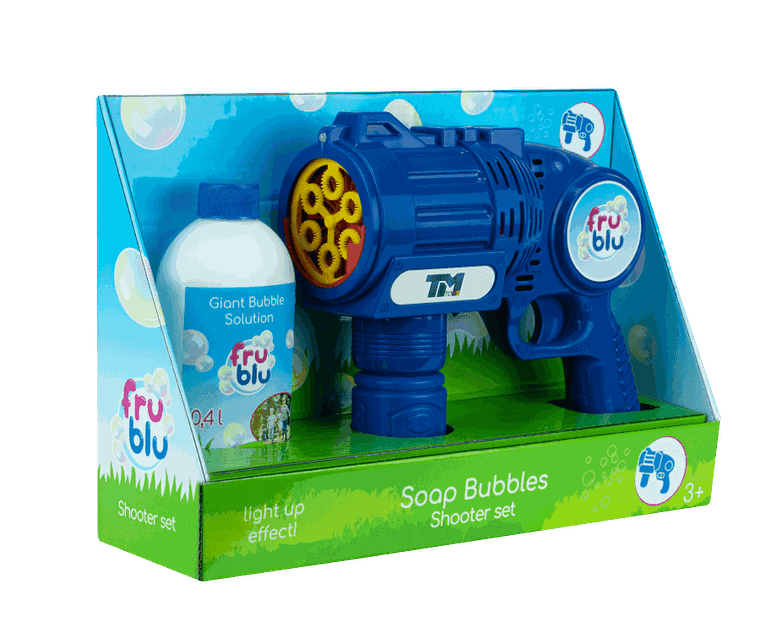 Fru Blu, Bańkowy Shooter, zestaw do robienia baniek z płynem, 0,4l