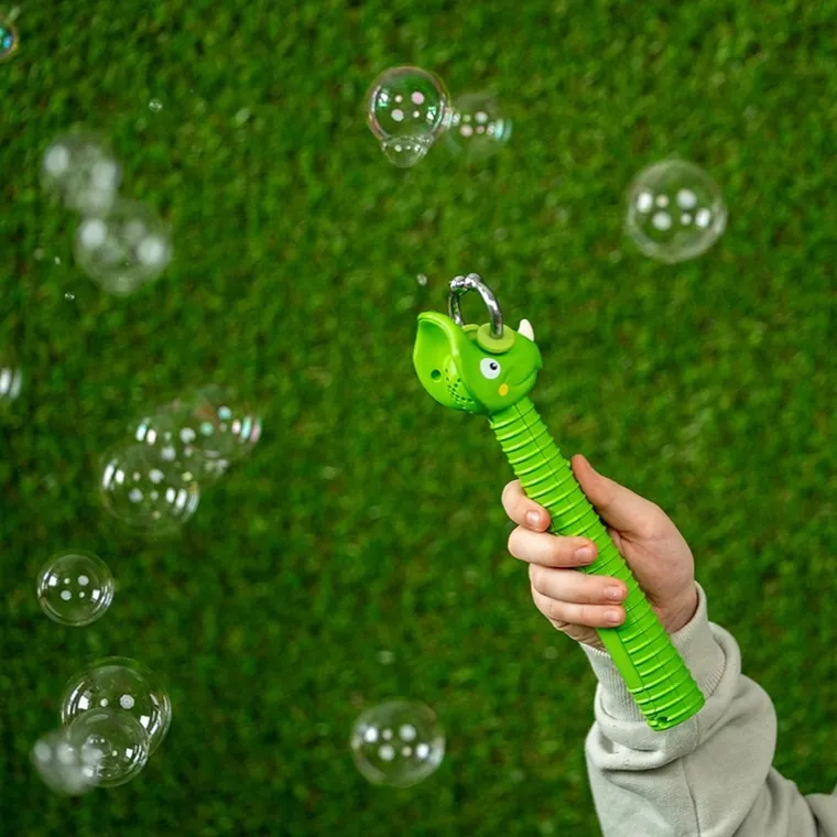 Fru Blu, Dino, zestaw do robienia baniek mydlanych z łapaczem i płynem, 0,4l