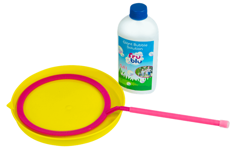 Fru Blu, Obręcz, zestaw do robienia baniek z płynem, 0,4l