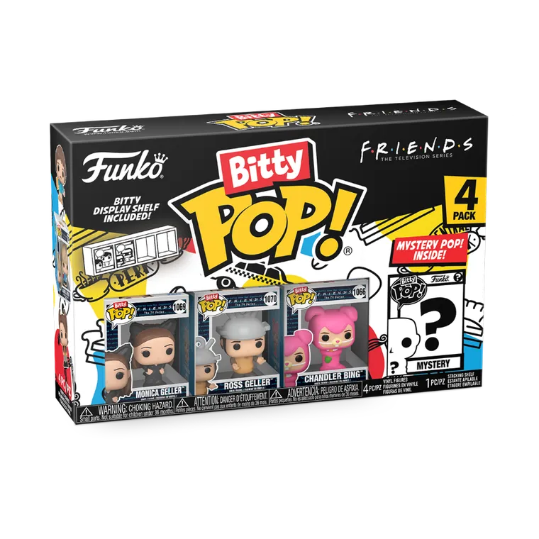 Funko Bitty Pop! Friends, mini figurki kolekcjonerskie, 4 szt.
