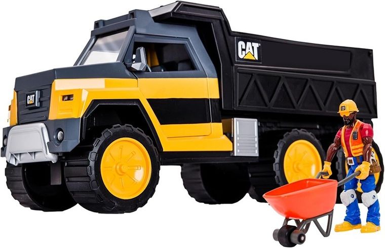 Funrise Toys, CAT, ciężarówka, interaktywny pojazd budowlany z figurką, 34 cm