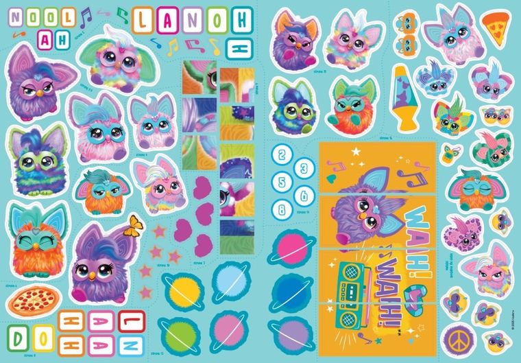Furby. Zaprzyjaźnij się z nami! Tatuaże i naklejki
