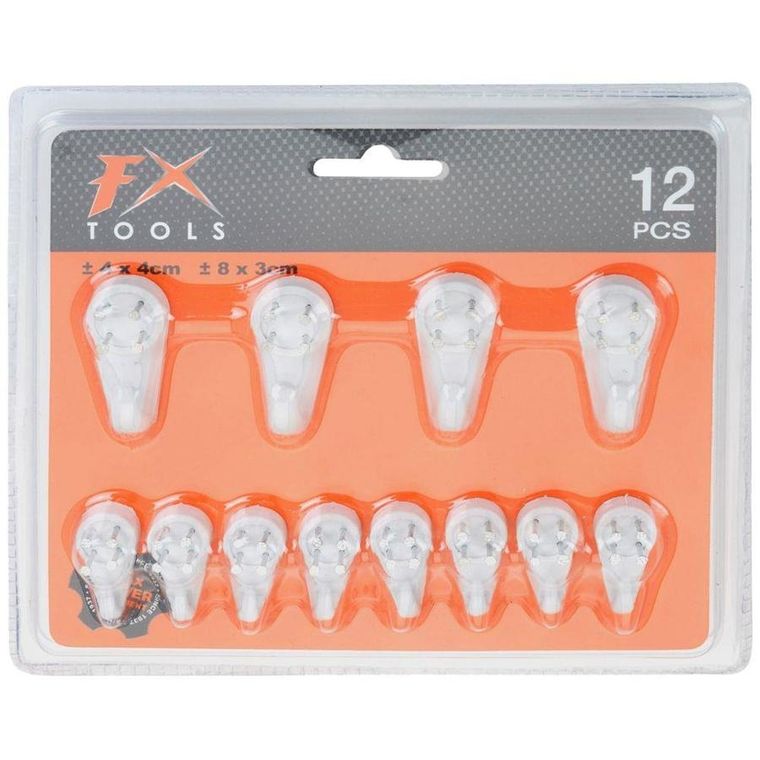 FX Tools, haczyk szpilkowy, 12 szt.