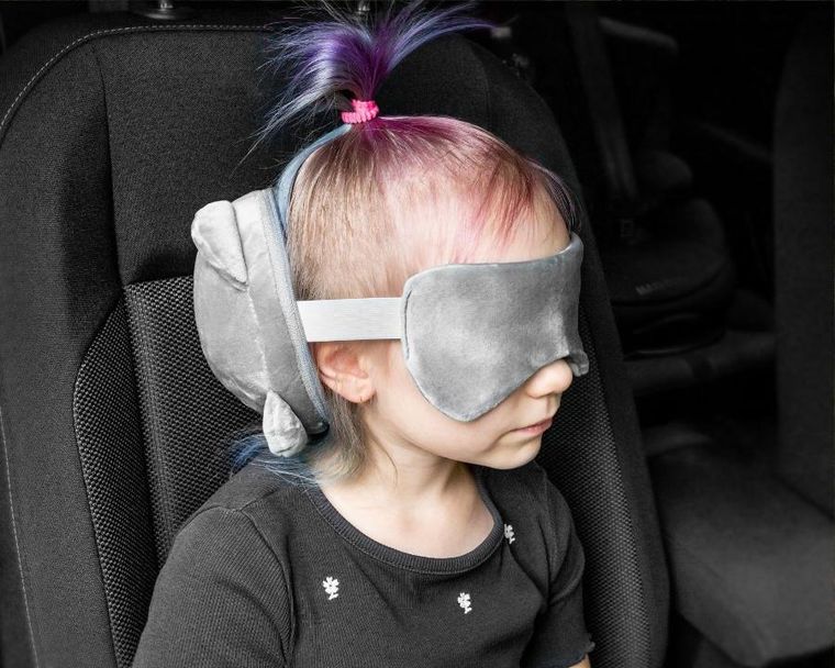 Gadget Master, Kotek, podróżna poduszka z maską na oczy