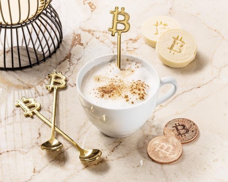 Gadget Master, łyżeczki kryptobogacza, bitcoin, 3 szt.