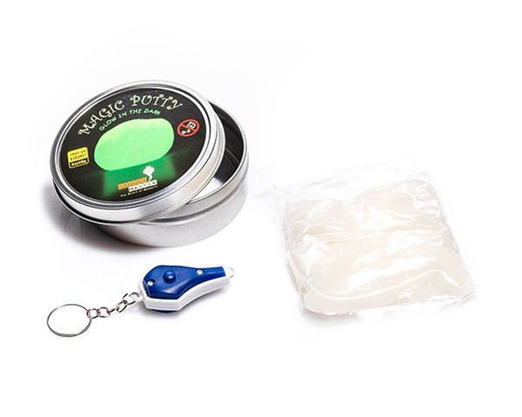 Gadget Master, masa świecąca w ciemności z latarką UV
