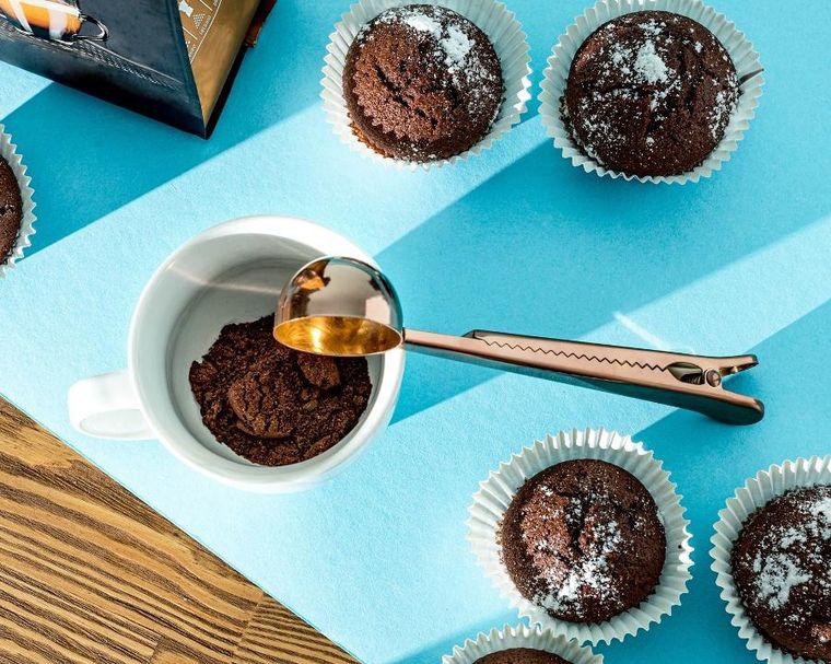 Gadget Master, miarka do kawy z klipsem 2w1