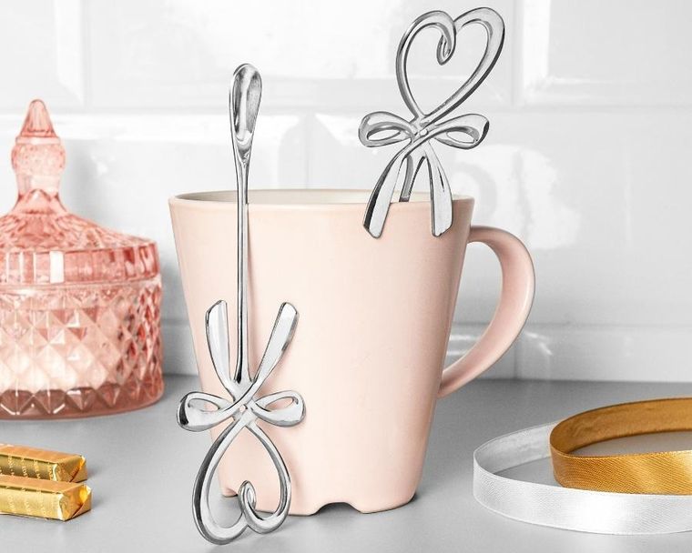 Gadget Master, mieszadełka/mini łyżeczki, miłosne kokardki, 2 szt.