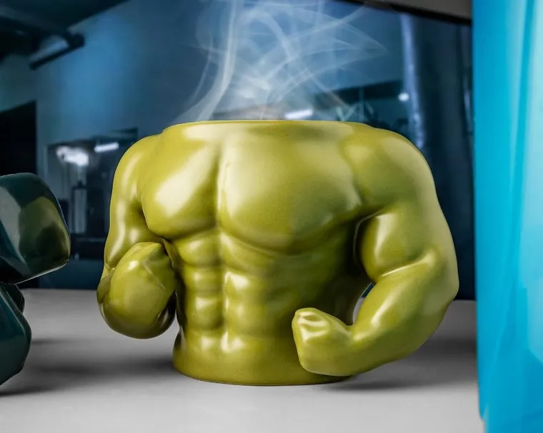 Gadget Master, muskularny kubek, zielony