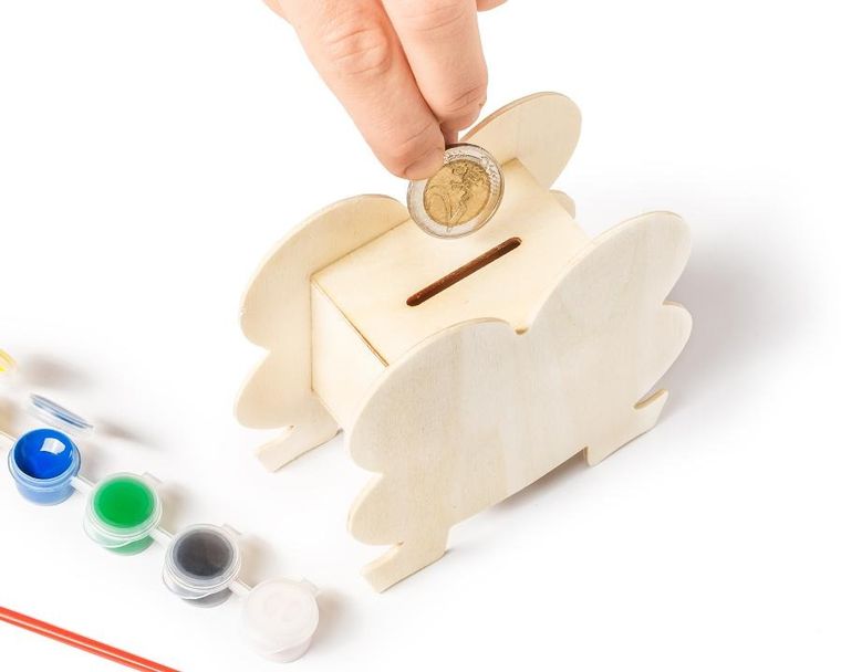 Gadget Master, skarbonka do malowania, żabka