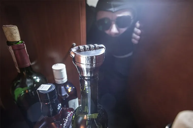 Gadget Master, strażnik wina, cyfrowy zamek na wino w metalowej puszce