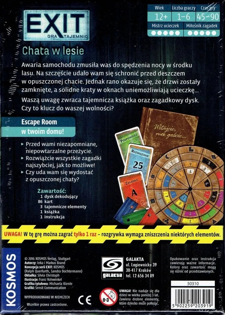 Galakta, EXIT: Gra tajemnic - Chata w lesie, gra strategiczna
