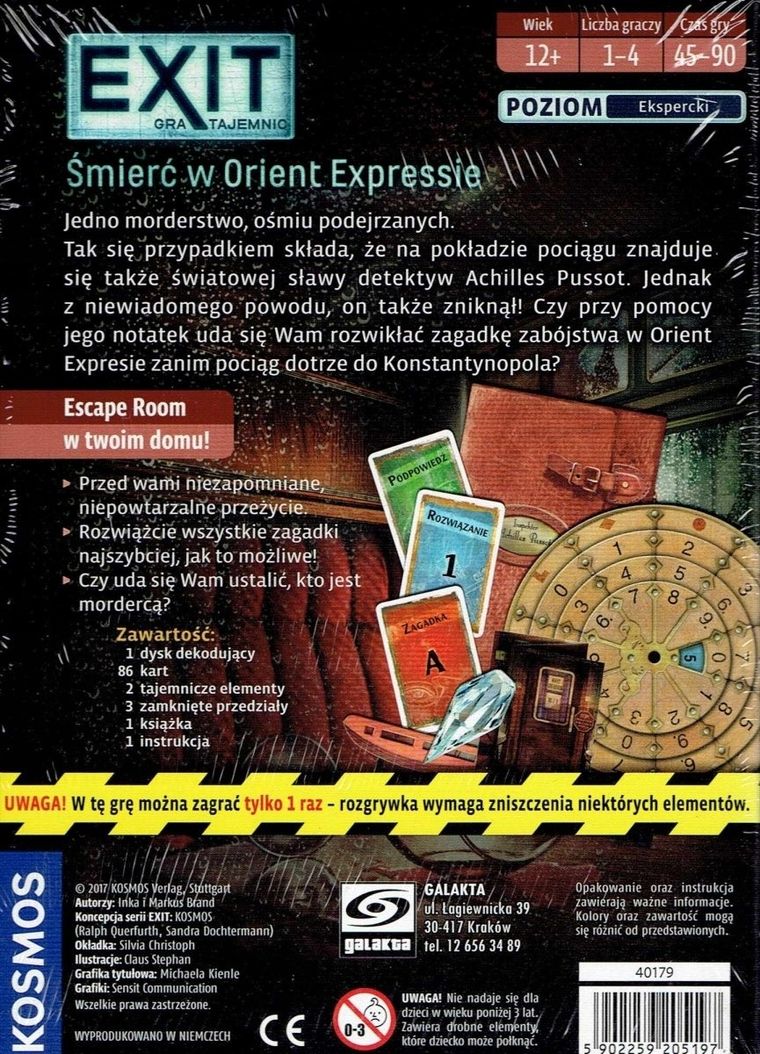 Galakta, EXIT: Gra tajemnic - Śmierć w Orient Expressie, gra strategiczna