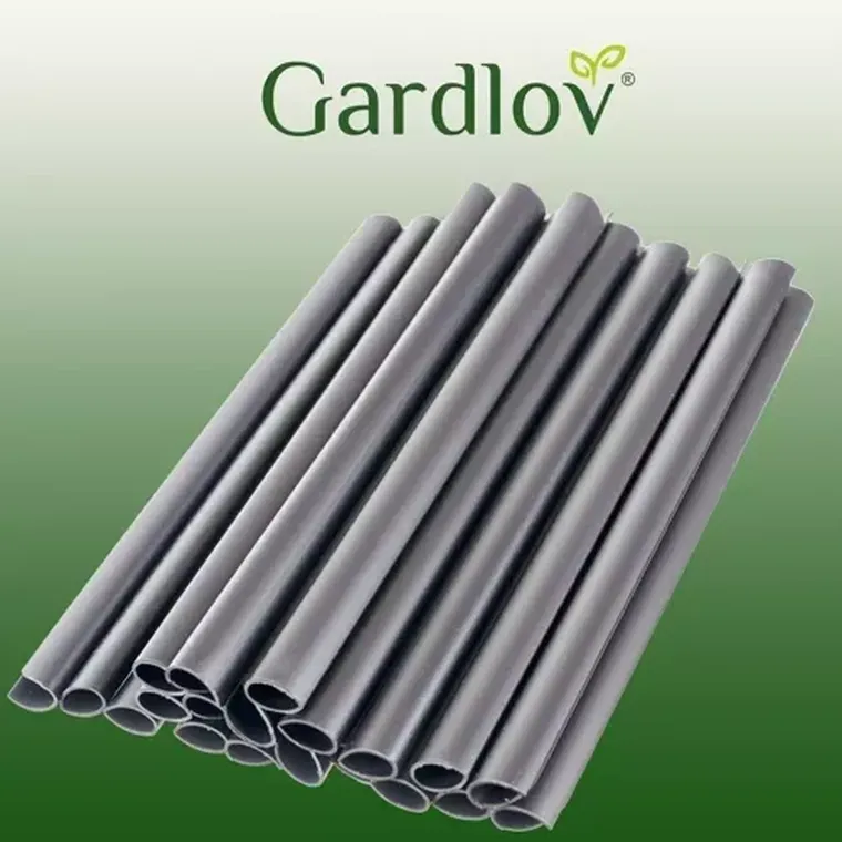 Gardlov, klipsy do taśmy ogrodzeniowej, szare