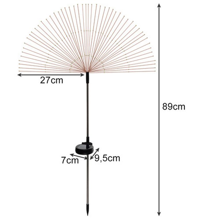 Gardlov, lampa ogrodowa solarna, dmuchawce