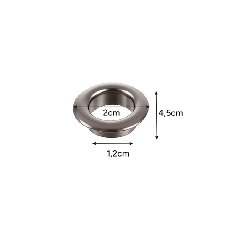 Gardlov, zestaw oczek do plandeki, 12 mm, 100 szt.