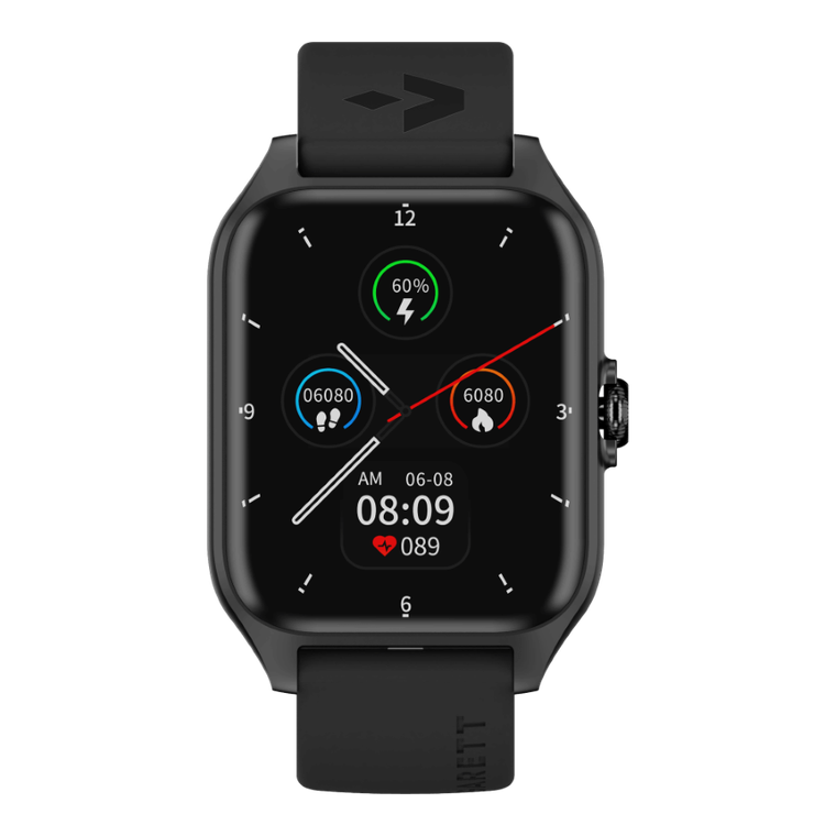 Garett, GRC, Activity 2, smartwatch, czarny matowy