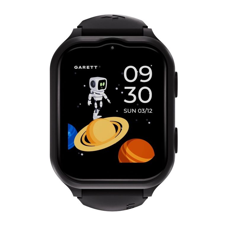 Garett Kids, eSIM, smartwatch, 4G, czarny