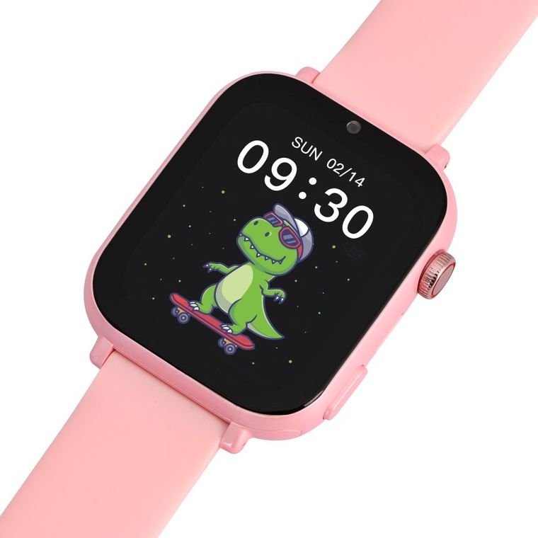 Garett Kids, N!ce Pro 4G, smartwatch, różowy