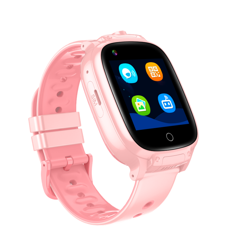 Garett Kids, smartwatch, Twin 4G, różowy