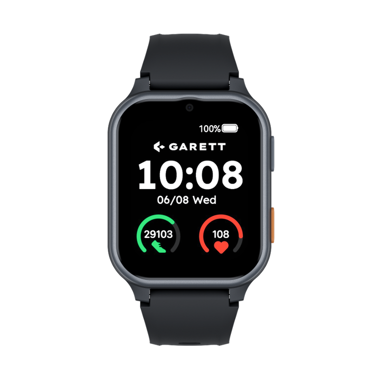 Garett, Senior Vita, smartwatch 4G, czarny