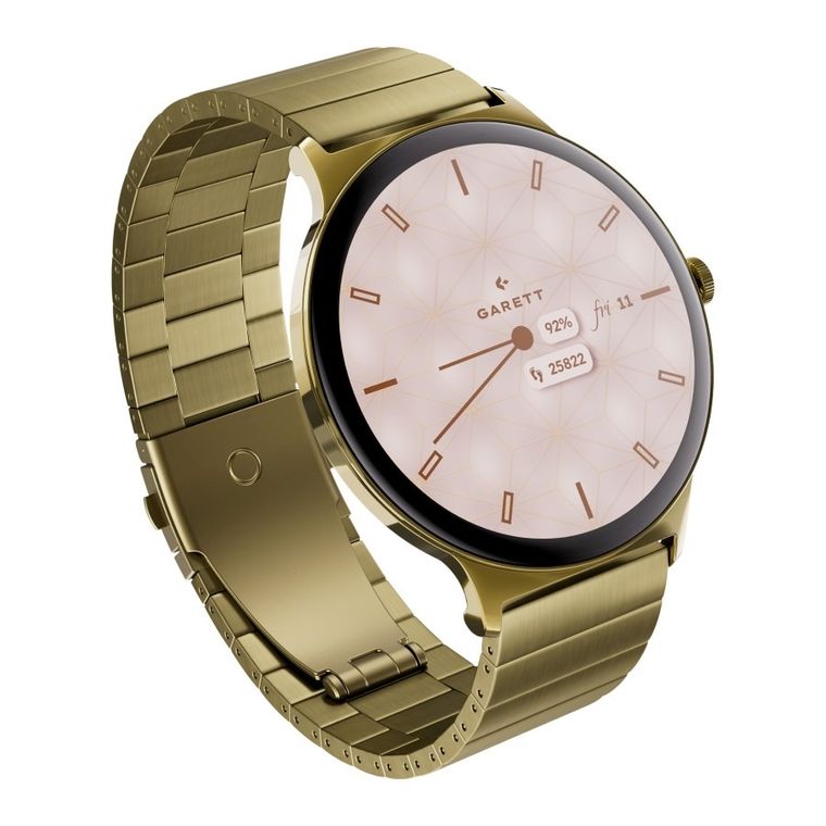 Garett, Verona 2, smartwatch, złoty stalowy