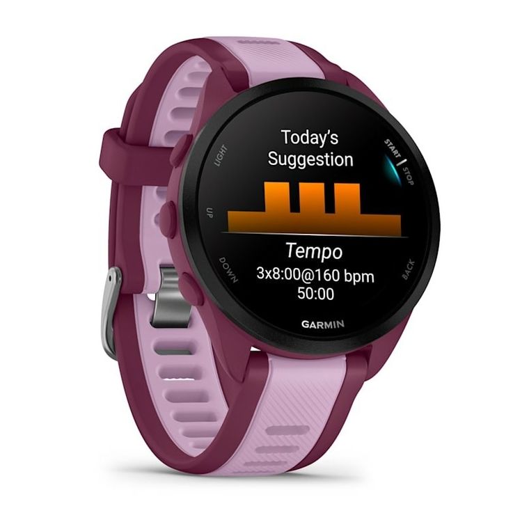 Garmin, Forerunner 165, zegarek sportowy, AMOLED 43mm, liliowy